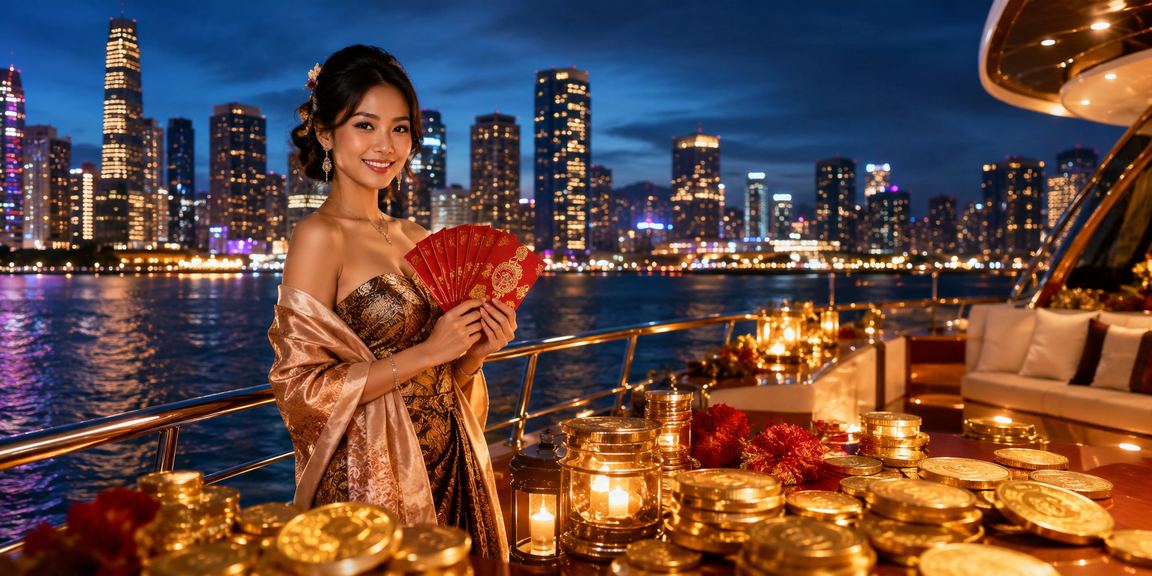 Amplop merah simbol keberuntungan dalam festival dengan nuansa bonus dan hadiah